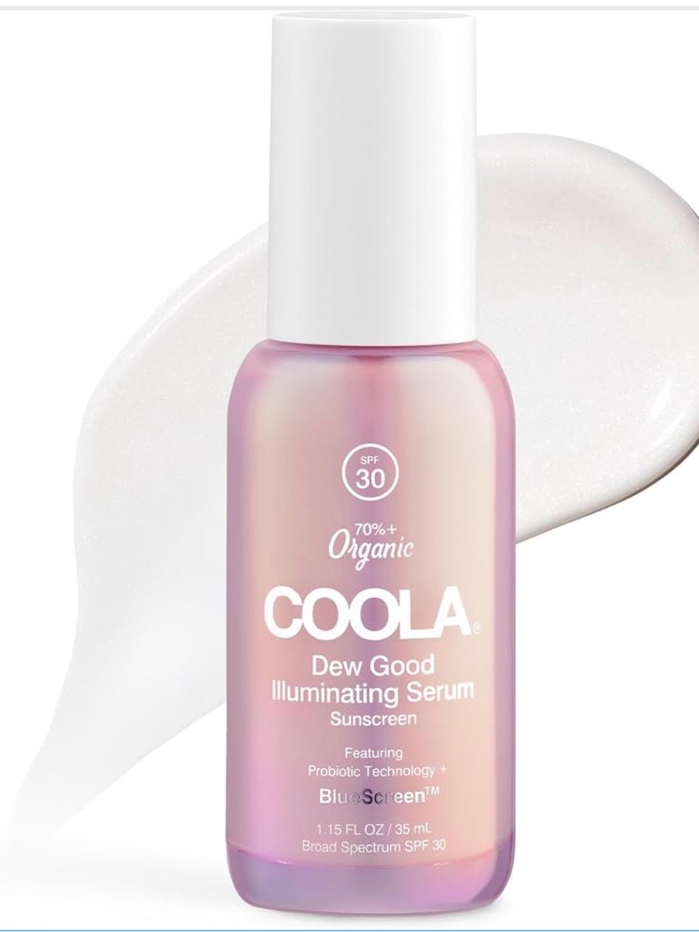 COOLA Dew Good Illuminating Serum Sunscreen - Blue Purple Gradient
